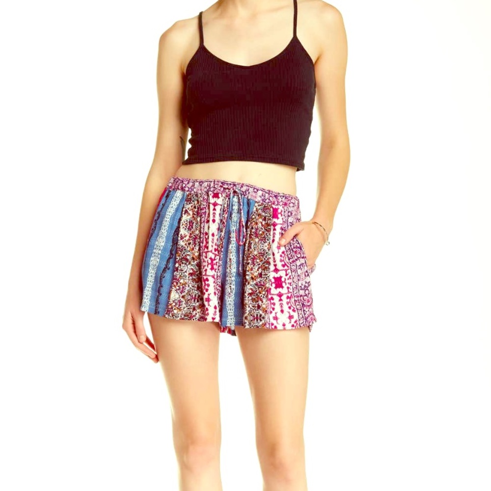 TWO ARROWS MULTI-COLOR PATTERNED SHORTS